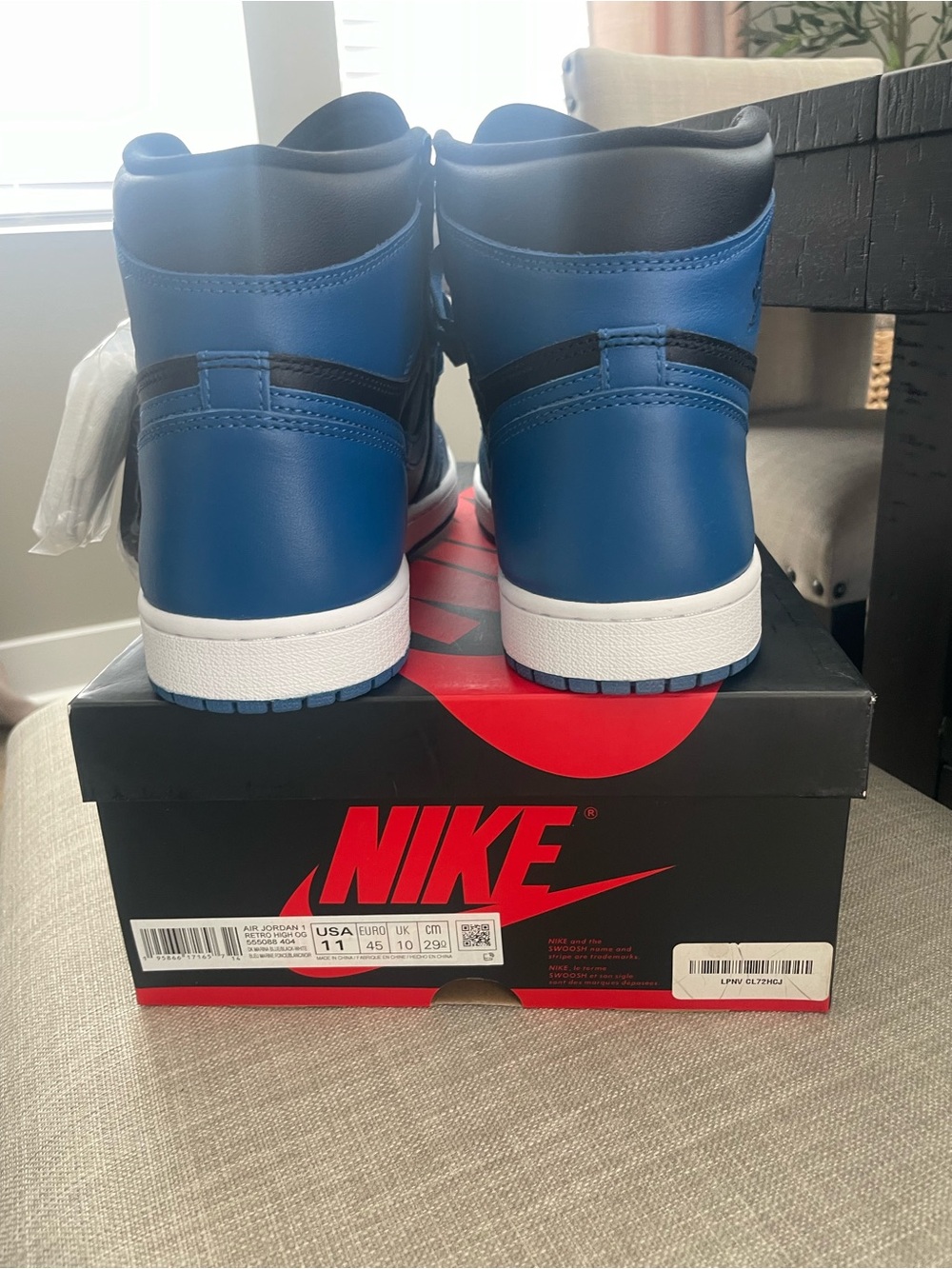 Nike Air Jordan 1 Mid - Blue/Black - Picture 5 of 6